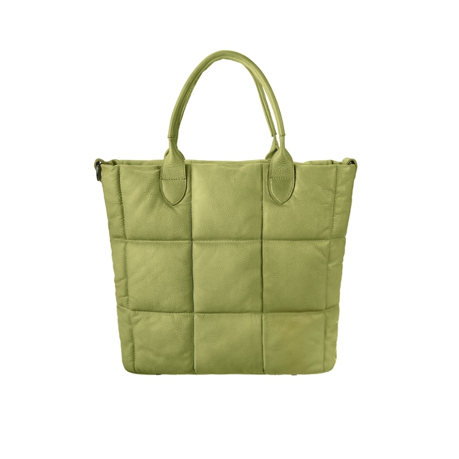 Frontansicht der Viola Lime Ledertasche von BULL&HUNT